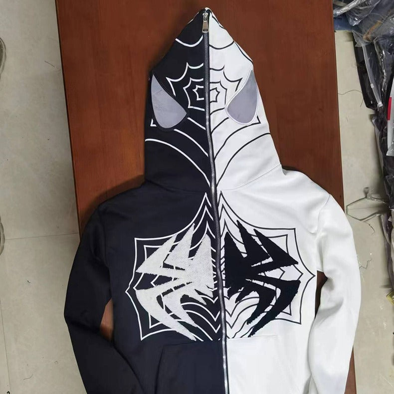 ZIp Up Spider Hoodie