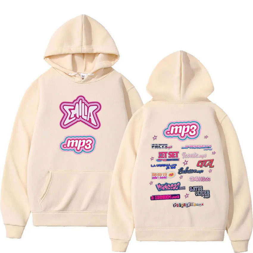 Emilia Mernes Print Hoodie Men Women's Retro