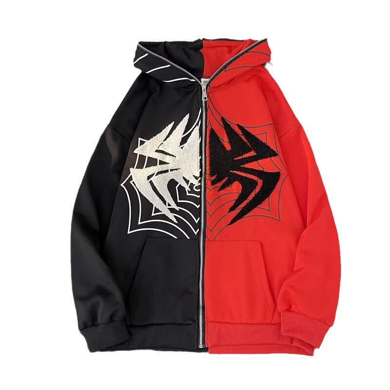 ZIp Up Spider Hoodie