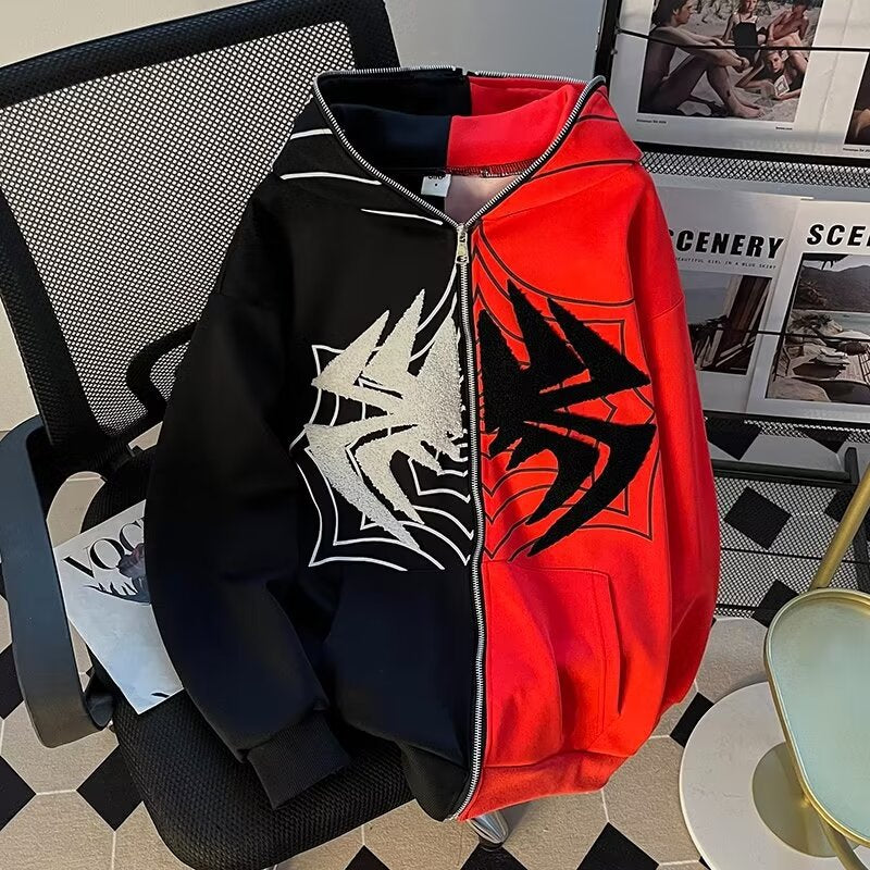 ZIp Up Spider Hoodie