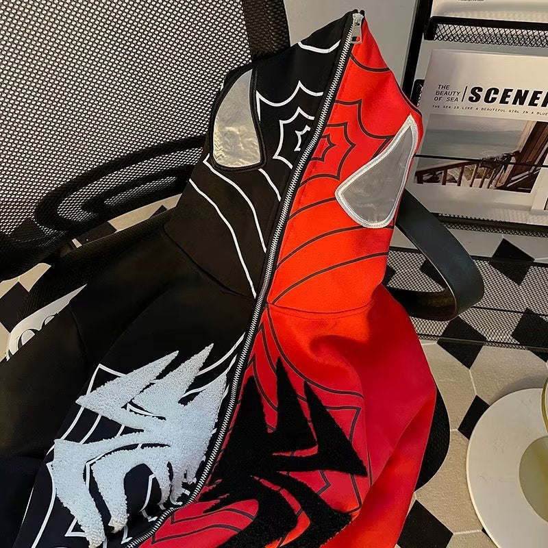 ZIp Up Spider Hoodie