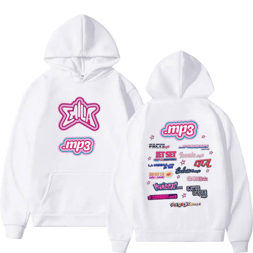 Emilia Mernes Print Hoodie Men Women's Retro
