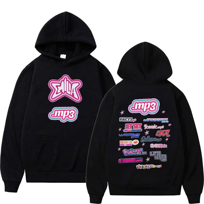 Emilia Mernes Print Hoodie Men Women's Retro